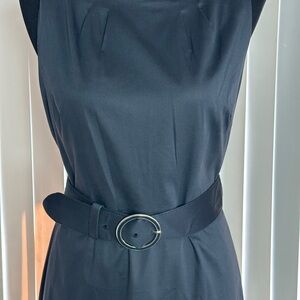 Ann Taylor Black Belted Dress